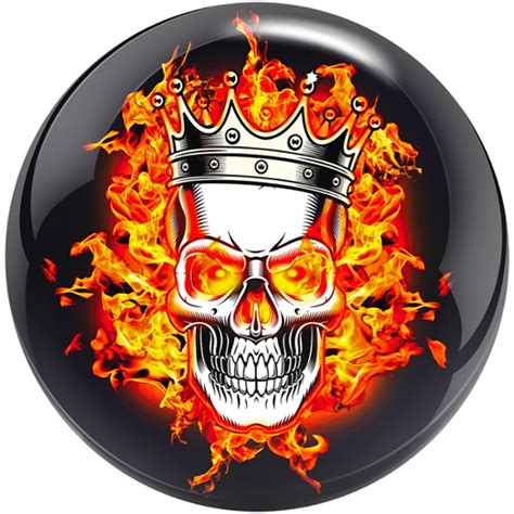Brunswick Viz A Ball Flaming Skull Bowling Ball 123bowl