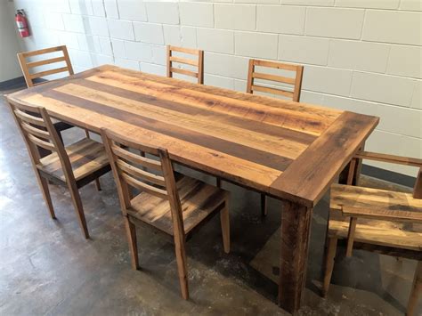 Reclaimed Wood Farmhouse Extendable Dining Table Smooth Finish What
