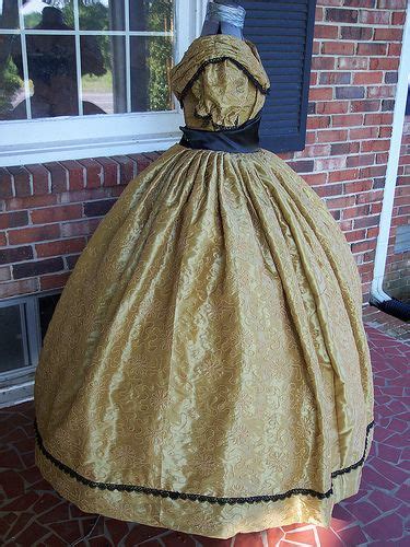 Mustard Gold Civil War Ballgown