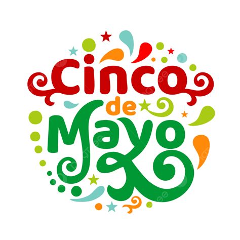 Lettering Art Of Cinco De Mayo Full Color For T Shirts Design Vector