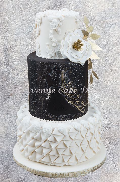 This cake is now published in cake decoration heaven page 80! How to Design A Black and White Wedding Cake ...