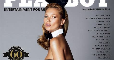 Kate Moss Hippity Hops Onto Playboy S 60th Anniversary Issue Orange