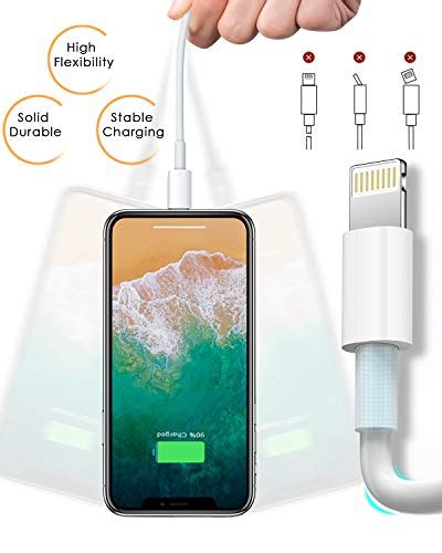3 Pack Apple Mfi Certified Iphone Charger 3ft Apple Lightning To Usb