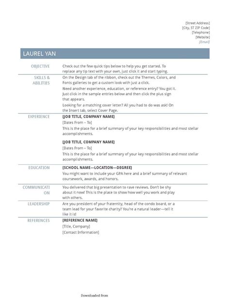 Europass is a set of online tools to help with creating cvs, cover letters and also help users to find jobs and courses in the eu. Basic Resume Template Timeless Design - PDF Format | e ...