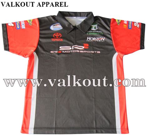 Custom Full Sublimation Motorsports Tech Polo Shirt Racing Apparel