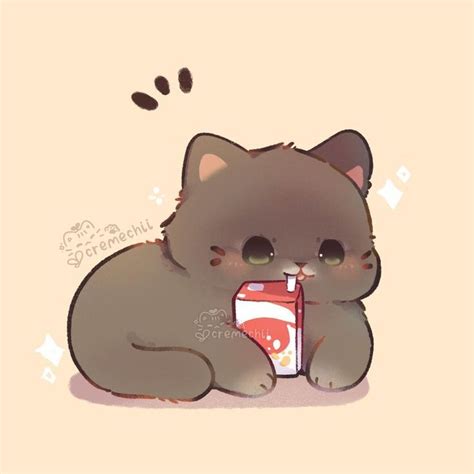 Chii🌻 Cremechii Twitter Kawaii Cat Drawing Cute Cat Drawing