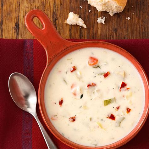 Parmesan Artichoke Soup Recipe Taste Of Home