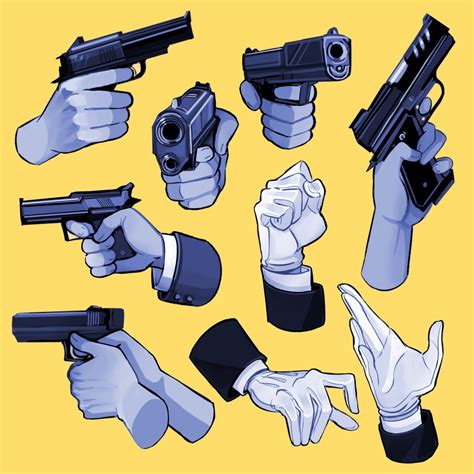 Hands And Guns By Princecanary Drawing Reference Poses Art Reference Poses