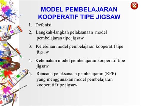 Sintaks Model Pembelajaran Kooperatif Tipe Jigsaw Seputar Model