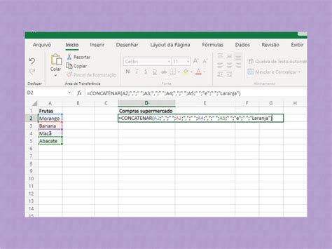 Como Usar A Função Concatenar No Excel