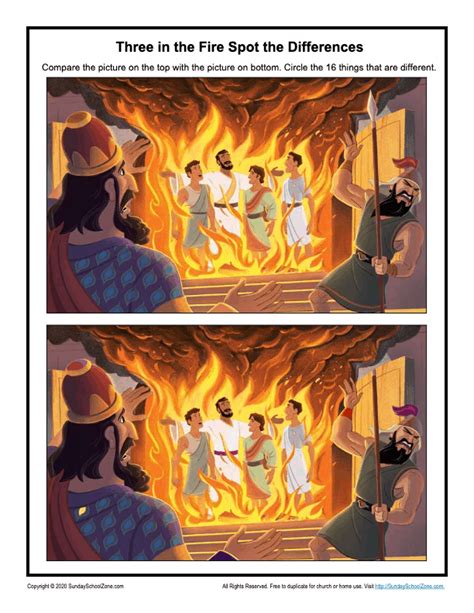 Free Printable Spot The Differences Bible Activities