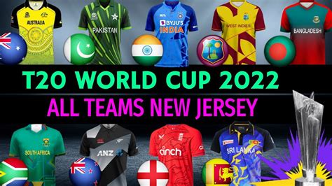 Icc T20 World Cup 2022 All Teams New Jersey All Teams New Kit All