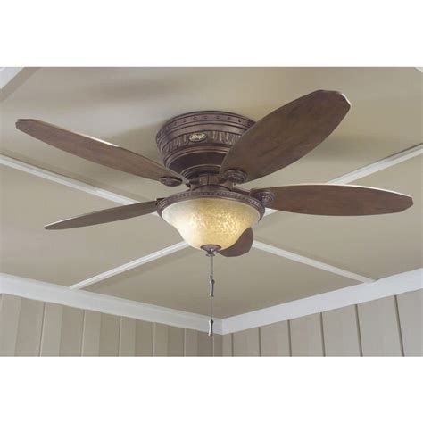 Make sure you turn off the power before proceeding with the installation of the fan. Hunter Avignon 52-in Tuscan Gold Flush Mount Indoor ...