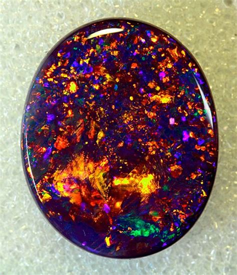 Australian Black Fire Opal Stones And Crystals Gems And Minerals