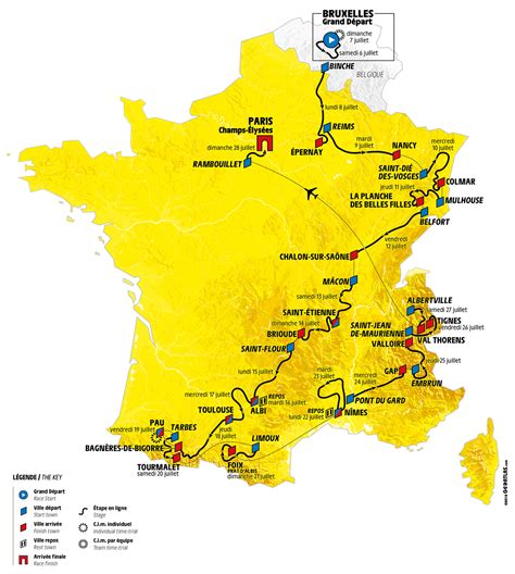 The route of the tour de france, stages, cities, dates. Le parcours du Tour de France 2019 dévoilé (+ vidéos ...