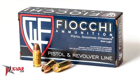 Fiocchi Ammunition 9mm 124 Grain Jacketed Hollow Point 1000 Round Case