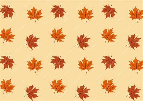 Premium Vector Vector Seamless With Autumn Maple Leaves Vector Pattern
