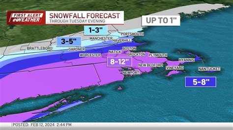 Boston Noreaster How Much Snow Is Expected Tuesday In Mass Nbc Boston