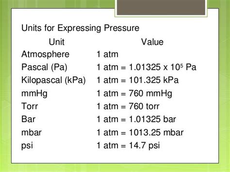 One Standard Atmosphere Of Pressure Roughly Equates To 760 Mmhg 760