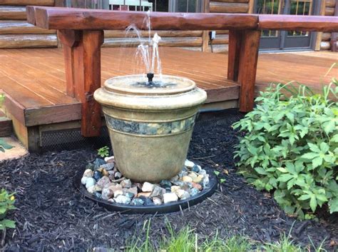 Make A Small Water Fountain With Flower Pot And Pot Sauceradd Small