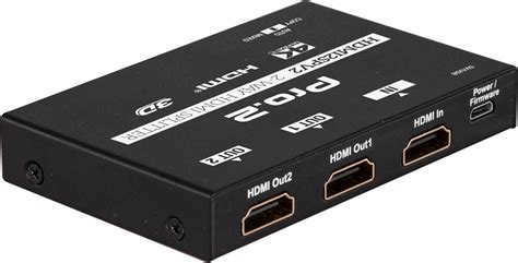 Pro2 Hdmi2spv2 18gbps 2 Way Hdmi Splitter 1 In 2 Out Slim Hdmi 20