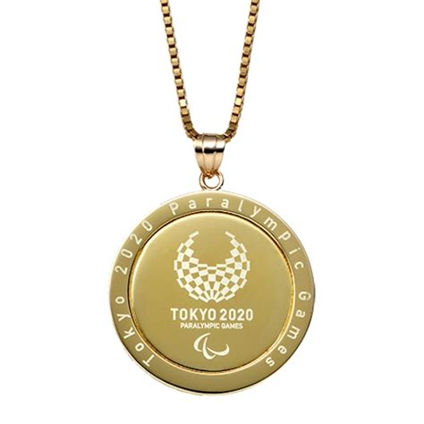 Tokyo 2020 Olympics And Paralympics Official Gold Pendant Japan Trend Shop