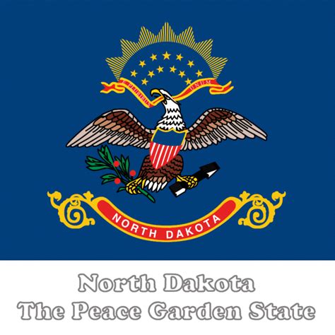 Large Horizontal Printable North Dakota State Flag From Netstatecom