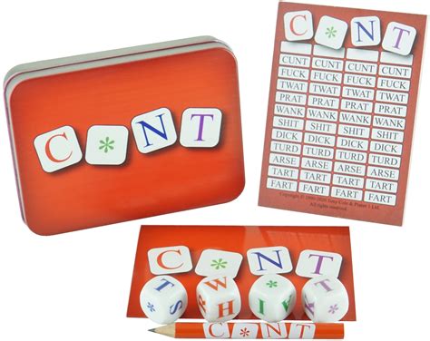 Cnt The Outrageous Four Letter Swear Word Dice Game T For A