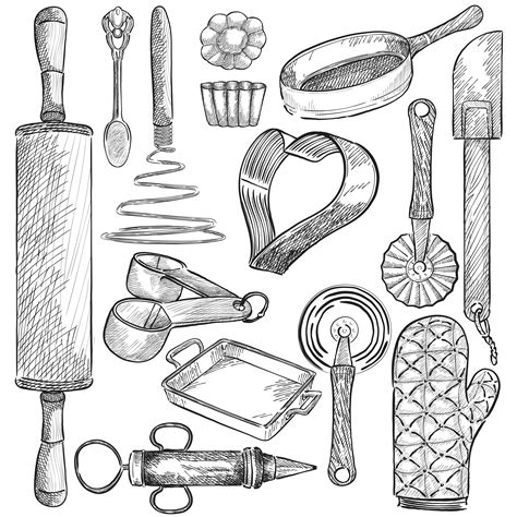 Progressive international | for more than 40 years we've designed + created kitchen tools and gadgets that inspire culinary creativity and optimize kitchen organization. Illustration of a set of kitchen tools - Download Free ...