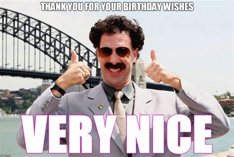 Funny Thank You Meme For Birthday Wishes