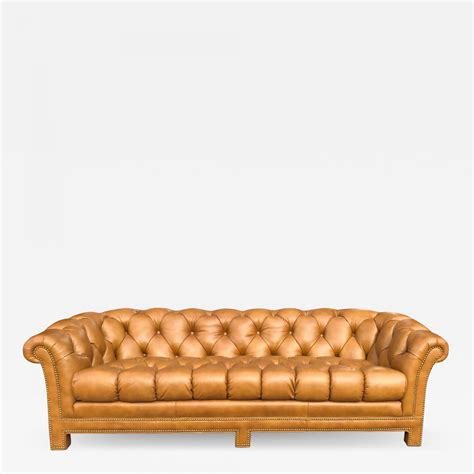 Modern Leather Chesterfield Sofa