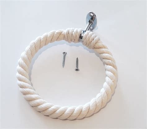 Ring Rope Small Towel Holderdecor For Bathroom Or Etsy