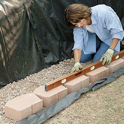 The skills required are comparable to learning always build a strong foundation first. Build a Retaining Wall with Landscape Blocks | Building a ...