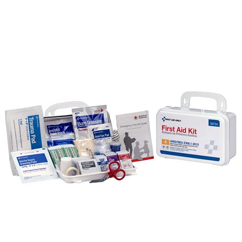 10 Person Ansi A Plastic First Aid Kit Ansi 2021 Compliant Ph