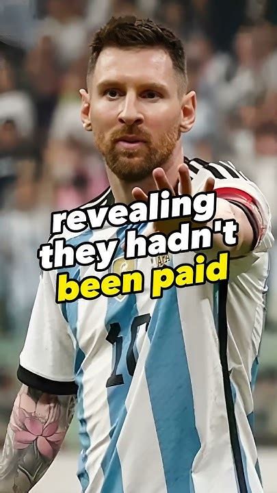 Why Lionel Messi Paid Argentinas Security Staff Youtube