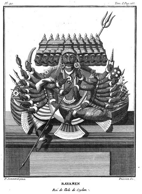 Illustrations Of Hindu Gods From The Book Voyage Aux Indes Orientales