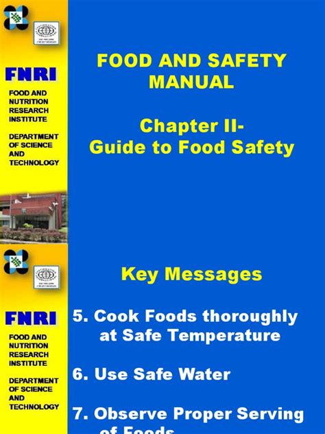 Food Safety Manual Pdf Water Purification Foodborne Illness