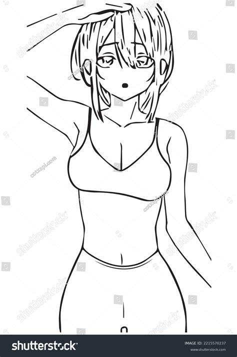 Illustration Cute Slim Hot Sexy Anime Stock Vector Royalty Free Shutterstock