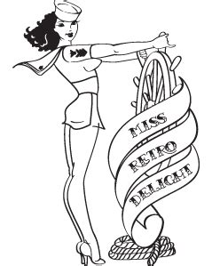 Classic Pin Up Coloring Pages Coloring Pages