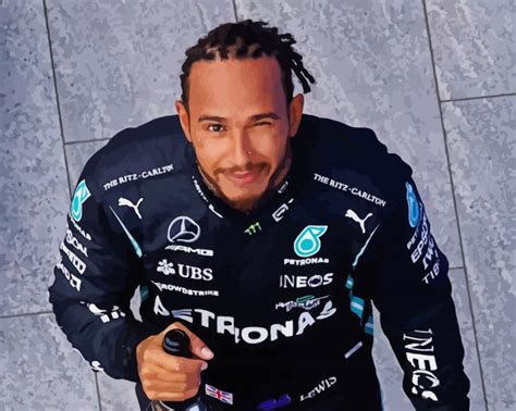 Driver Lewis Hamilton Paint By Number Paint By Numbers For Adult