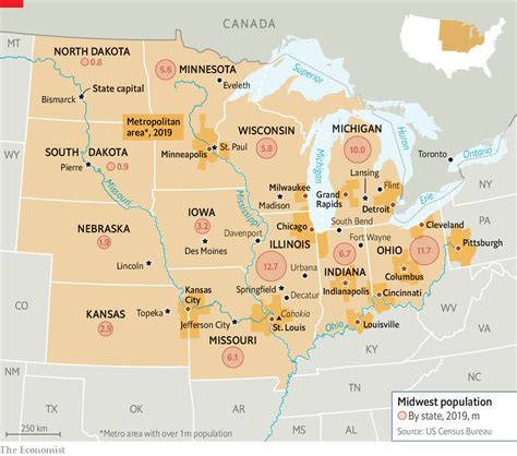 Bản Đồ Các Midwest United States Of America Hình Minh Họa Sẵn Có Tải