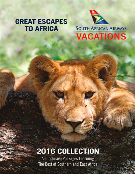 South African Airways Vacations 2016 Brochure Includes Cape Town Self Drive Options • Away On