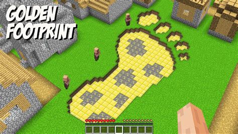Whose Huge Golden Footprint Is This Super Secret Giant In Minecraft