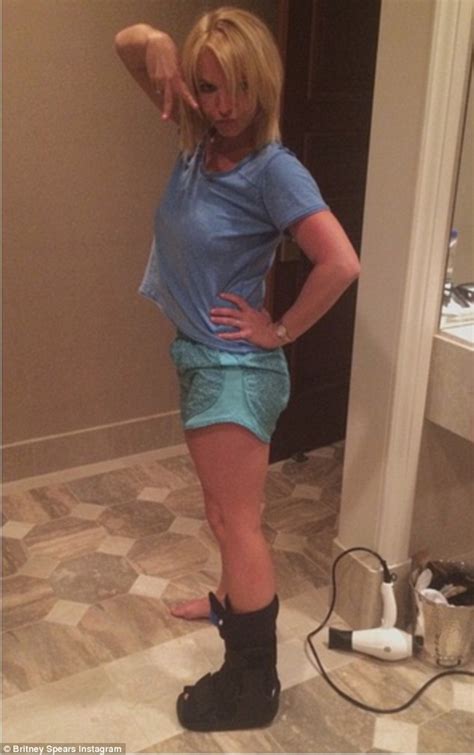 Britney Spears Shares Snap Of Injured Ankle After