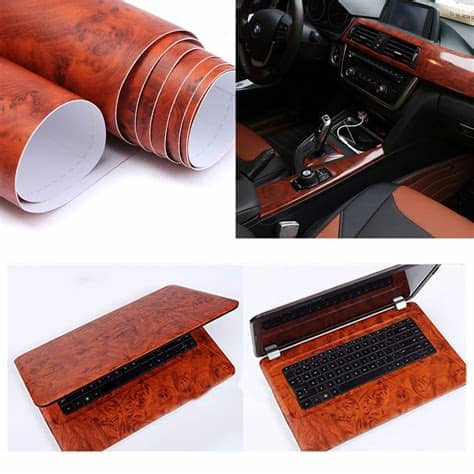 Selbstklebende vinylfolie mit ebenholz holz optik und struktur für scrapbook, dekor oder andere bastelprojekte. PVC Klebe-Folie Holzoptik DIY Auto Folie Klebefolie ...