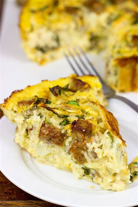 Sausage And Green Apple Quiche Recipe On Yummly Yummly Recipe