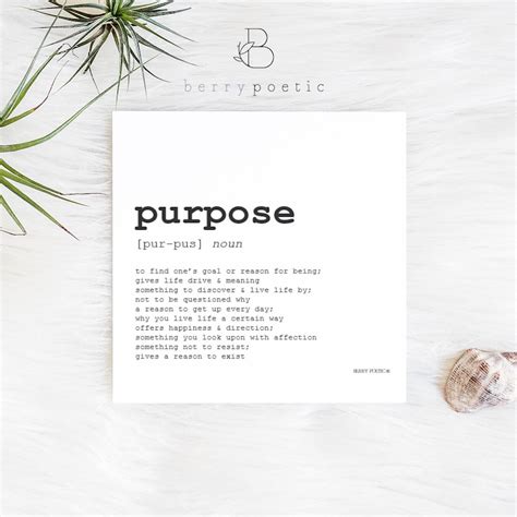 Purpose Poem Print Postcard Inspirational Poem Card Etsy