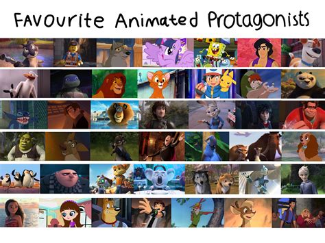 Favourite Animated Protagonists By Justsomepainter11 On Deviantart