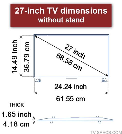 27 Inch Tv Dimensions Full Guide