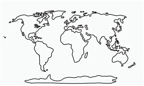 Dibujo A Mano Alzada Del Mapa Del Mundo Vector En Vecteezy